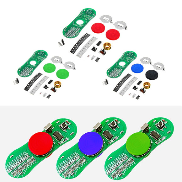 DIY LED Luminous Fingertip Gyroscope Kit Rotating Finger Gyro Display Text Pattern Electronic Production Kit