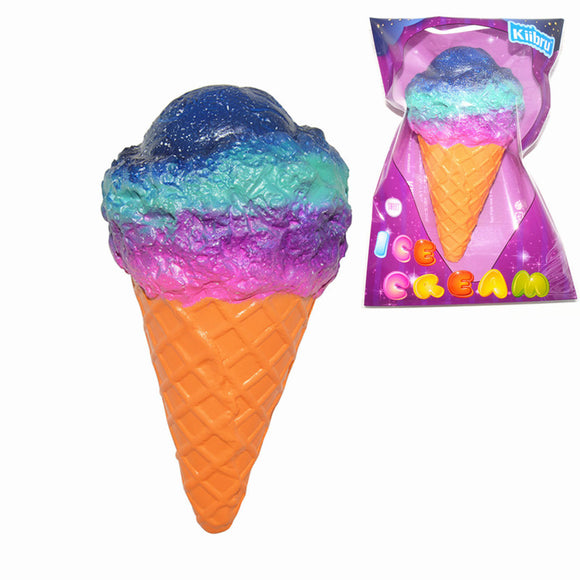 Kiibru Squishy Ice Cream Galaxy Color Licensed Slow Rising Original Packaging Collection Gift Decor Toy