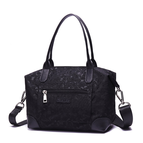 Brenice Women Nylon Light Tote Handbag Waterproof Floral Shoulder Crossbody Bag