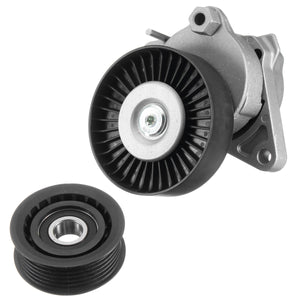 Car Serpentine Belt Tensioner & Idler Pulley Kit Fit For Chrysler