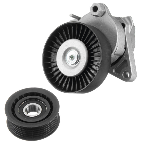 Car Serpentine Belt Tensioner & Idler Pulley Kit Fit For Chrysler