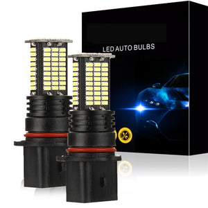 2PCS 12V/24V 55W 6000K Car Fog Light 9005 9006 H7 H10 H11 H16 P13W 3200LM LED Bulb Car Lamps Waterproof White Light