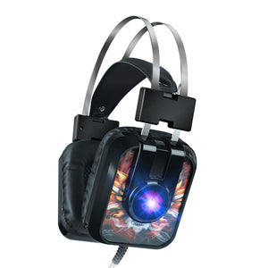 MISDE H8 LED Flashing Universal Gaming Stereo Wired Headphone With Microphone