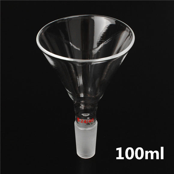 100ml 24/40 Joint Glass Powder Funnel Lab Chemistry Glassware 90mm