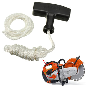 Chain Saw Strimmer Starter Recoil Pull Handle With Rope & Spare Cord