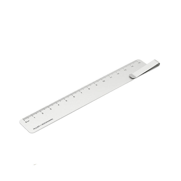 Xiaomi RUMA Metal Bookmark Straight Ruler Silver Clip Ruler