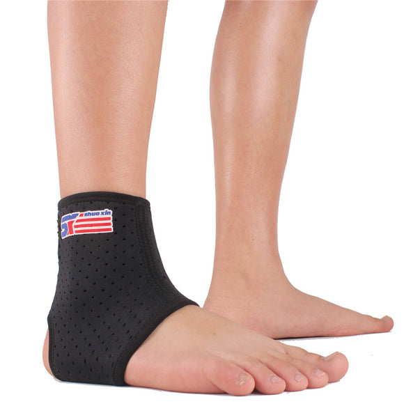 ShuoXin Sports Ankle Foot Support Elastic Wrap Breathable Brace for Basketball Football Men
