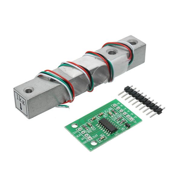 HX711 24bit AD Module + 1kg Aluminum Alloy Scale Weighing Sensor Load Cell Kit For Arduino