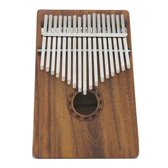 IRIN 17 Keys Wooden Kalimba Solid Wood Thumb Piano Finger Percussion