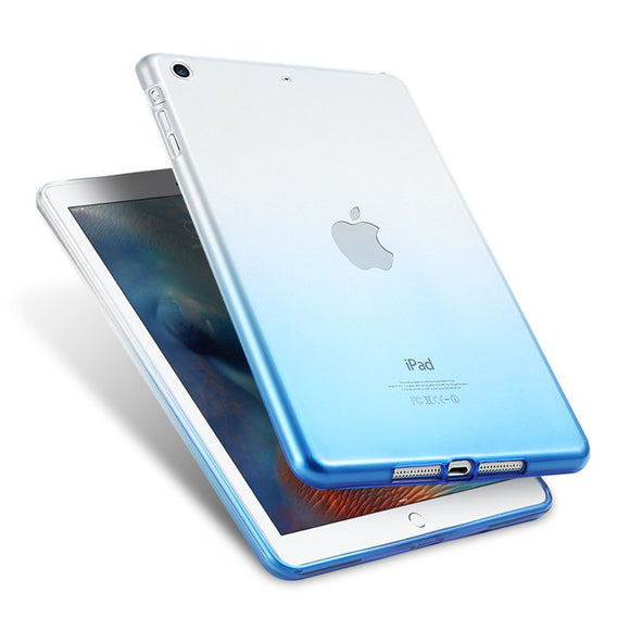 Gradient Color Transparent Soft TPU Case For iPad Air/Air 2
