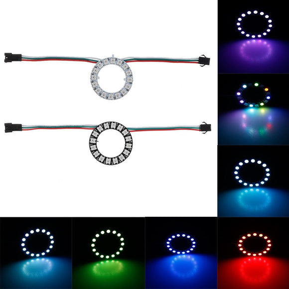 DC5V 16 Bits 5050 RGB WS2812B LED Module Strip Ring Lamp Light with Integrated Drivers Board