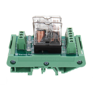 TKG2R-1E-K224 2 Channel Relay Module PLC Amplification Board Controller With Indicator Light DC 12V