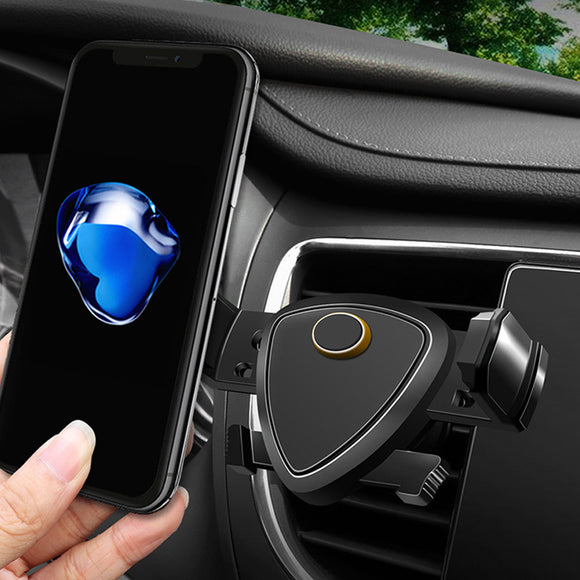 Car Gravity Air Vent Phone Holder 360 Rotatable Buckle Mount Stand Universal for iPhone X