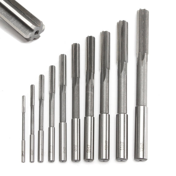 10pcs 3-12mm HSS Machine Reamer Set H7 Straight Shank Milling Chucking Reamer