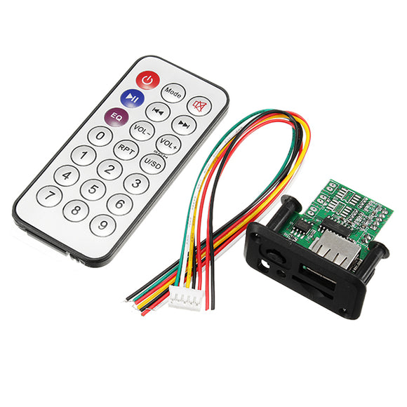 3pcs DC 5V 12V 3W+3W Dual Channel MP3 Decoder Board Decoding Module Support MP3 U Disk TF Card USB