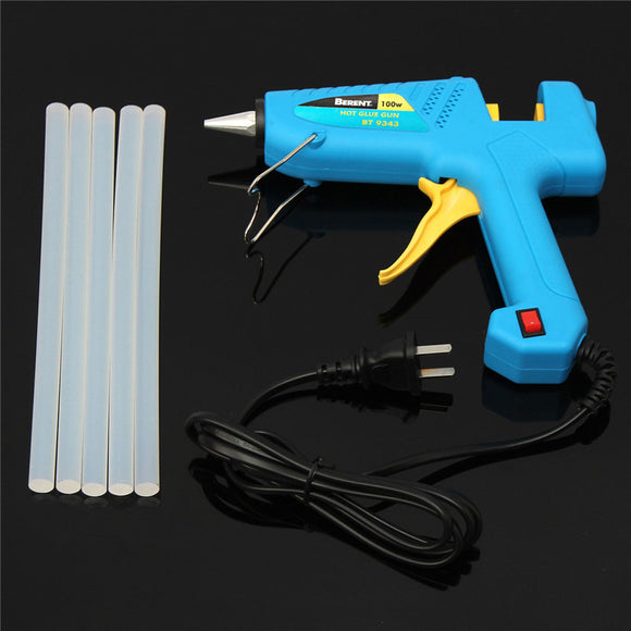 20/40/60/80/100W Powerful Electric Heating Hot Melt Glue Gun Sticks with 5Glue Sticks