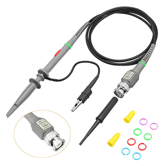 P6500 500MHz 10X High Precision Oscilloscope Passive Probe Alligator Clip Tool Test Parts