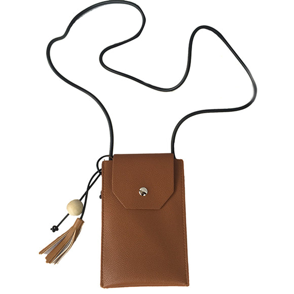 Women Retro Tassel Mini Shoulder Bags Casual Hasp Crossbody Bags 5.5'' Phone Bags For Iphone 7p