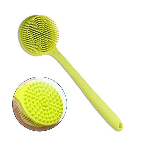 A Silicone Shower Body Cleaning Brush with a Long Handle Eco-Friendly