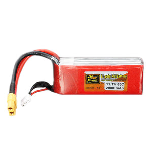ZOP Power 11.1V 2000mah 3S 65C Lipo Battery XT60 Plug