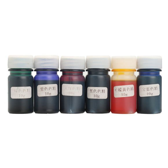6Pcs 10g Liquid Silicone Resin Pigment Dye DIY Making Crafts Jewelry Accessories