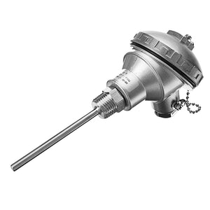 PT100 Temperature Sensor 4inch Probe with 1/2inch NPT Threads & Terminal Head