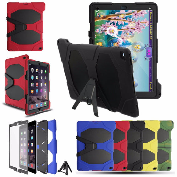 Heavy Duty Detachable Stand Holder Silicone Case For iPad Pro 12.9 2015