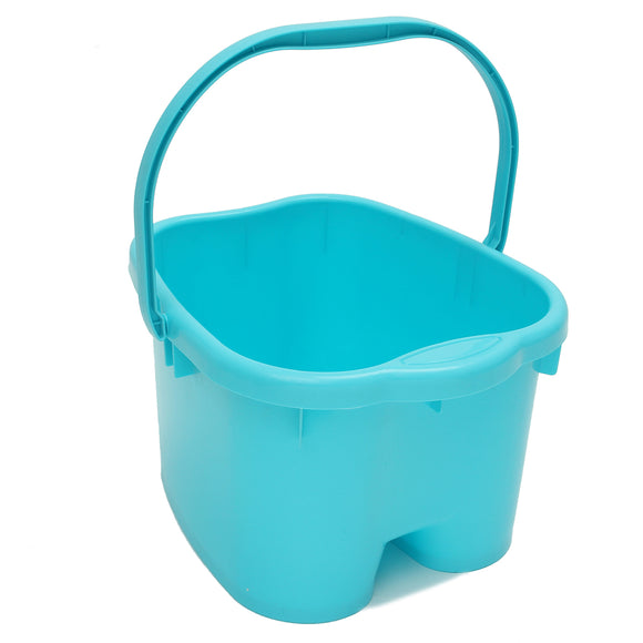 Blue Foot Soaking Water Bucket Basin Tub. Bath, Detox, Soak, or Scrub both Feet