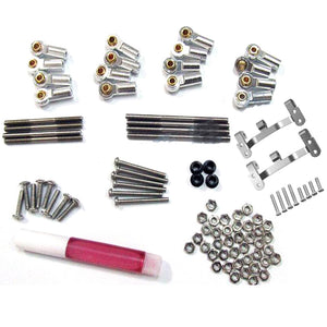WPL Metal RC Car Steering Rod Silver OP Accessory Refit Traction Link Base For WPL 1/16 RC Car