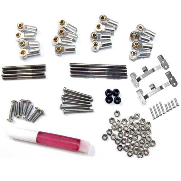 WPL Metal RC Car Steering Rod Silver OP Accessory Refit Traction Link Base For WPL 1/16 RC Car
