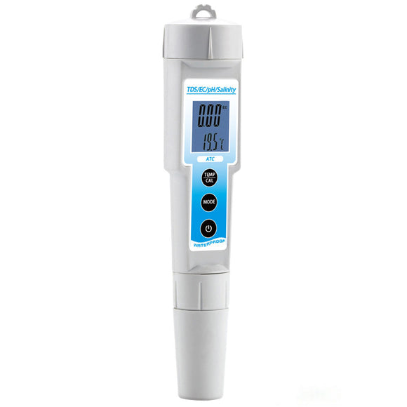 PH/EC/TDS/Temperature/Salinity 5 In 1 Multi-function PH Meter PH Test Pen