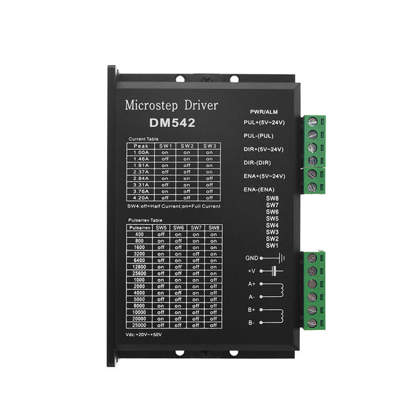 TWO TREES DM542 Stepper Motor Controller 2-phase Stepper Motor Driver for 57 86 Series Motor