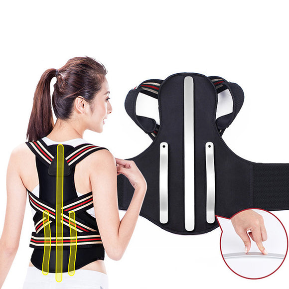 Back Support Protection Back Shoulder Posture Pain Relief Correctorbelt Strap Reinforcement Orthosis Support Fixation Belt