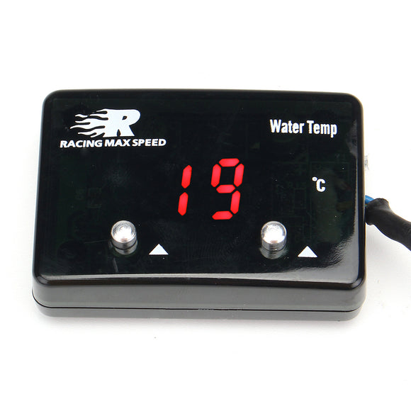 Mini Red LED Digital Display Water Temperature Temp Gauge Meter Sensor Auto