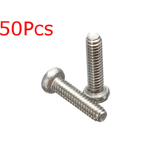 50pcs M2x8mm Philips Head Screw 304 Stainless Steel Screw