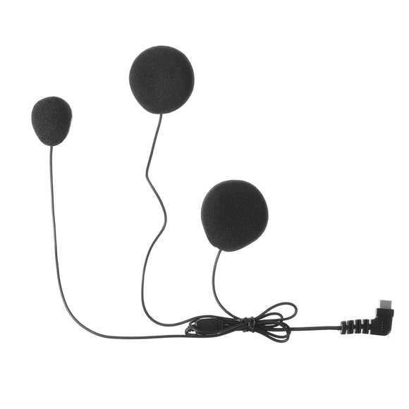Soft Tube Intercom Headset with Microphone Type C For BT-S2 BT-S1 BT-S3 Helmet Interphone