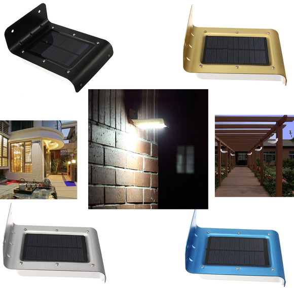 16 LED Solar Power Motion Sensor Wall Light Garden Yard Waterproof