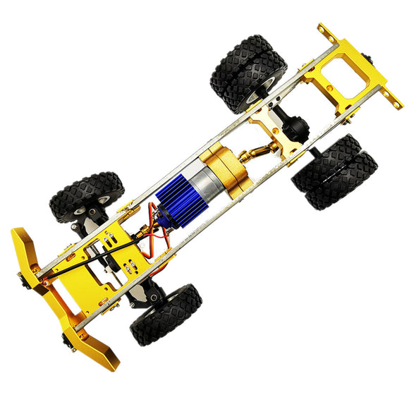 1/16 Upgraded Metal RC Car Chassis Unassembled Kit for Off-Road Truck Vehicles DIY Parts