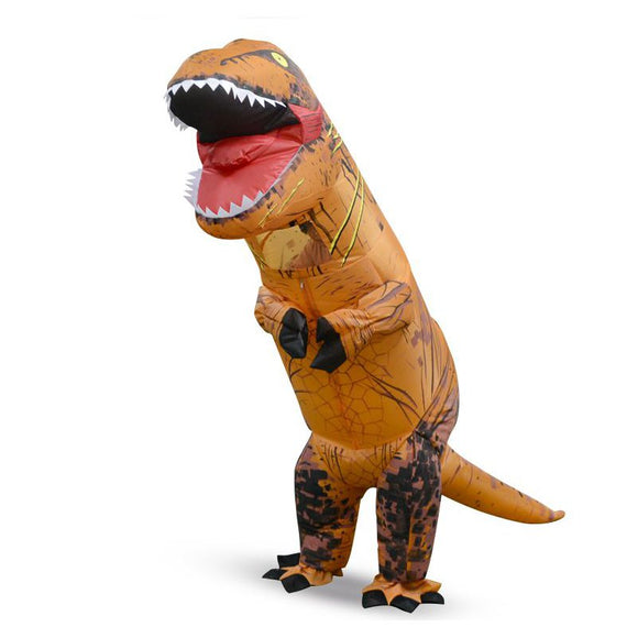 2.2M Dinosaur Inflatable Toys Costumes For 150-190cm Adult Halloween Air Blowing Up Clothes Funny Costumes