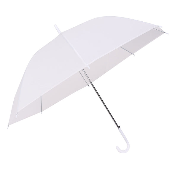 Dome White Transparent Umbrella Large Clear Scrub Parasol Sun Rain for Ladies Wedding