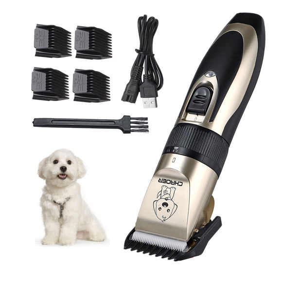 USB Rechargeable Pet Hair Clipper Cat Dog Trimmer Kit Outdoor Hunting Portable Pet Accessories