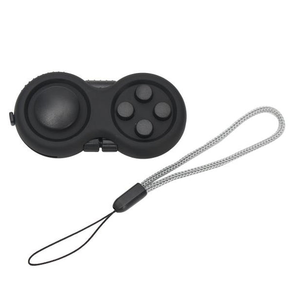 Black Fidget Hand Shank Pad Joystick Game Handle Focus Reduce Stress Gadget