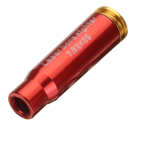 Red CAL 7.62x39 Laser Boresighter Red Dot Sight Brass Cartridge Bore Sighter Caliber