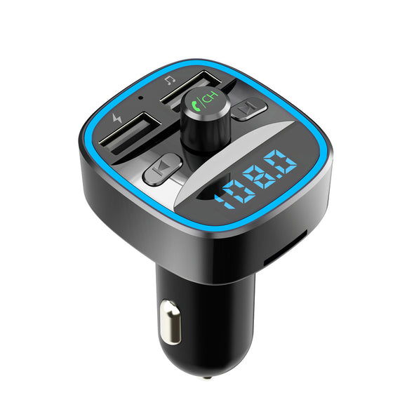 Bakeey 2.4A QC3.0 Dual USB Fast Charging USB Car Charger bluetooth 5.0 Receiver FM Transmitter U Disk TF Card Lossless Music Player For iPhone X XS Xiaomi Mi8 Mi9 S10 S10+