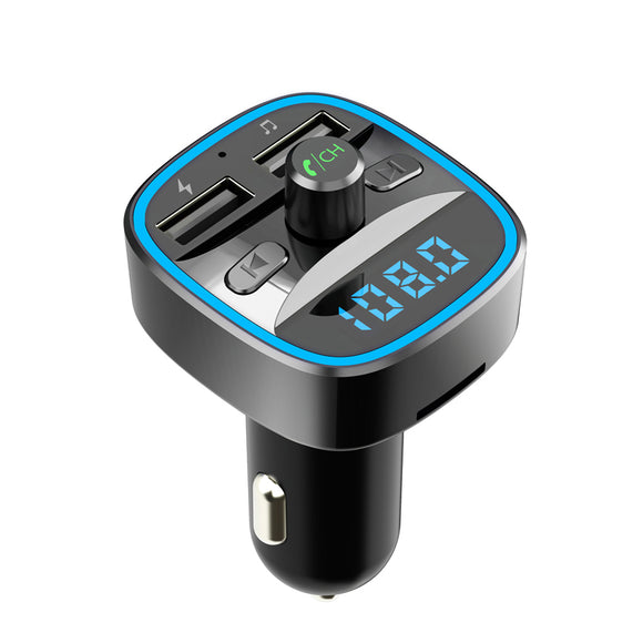 Bakeey 2.4A QC3.0 Dual USB Fast Charging USB Car Charger bluetooth 5.0 Receiver FM Transmitter U Disk TF Card Lossless Music Player For iPhone X XS Xiaomi Mi8 Mi9 S10 S10+