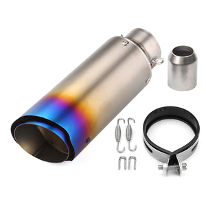 38-51mm Motorcycle Universal Carbon Fiber Stainless Steel Exhaust Muffler Pipe Slip-On