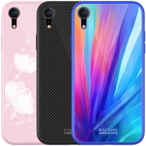NILLKIN Shockproof Tempered Glass + Soft TPU Back Cover Protective Case for iPhone XR