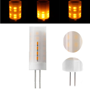 G4 2W Warm White SMD2835 LED Flickering Flame Light Bulb for Decoration DC8-30V