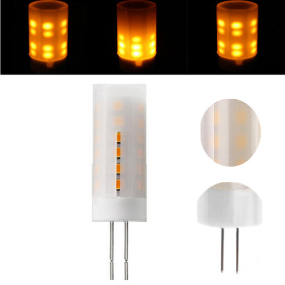 G4 2W Warm White SMD2835 LED Flickering Flame Light Bulb for Decoration DC8-30V