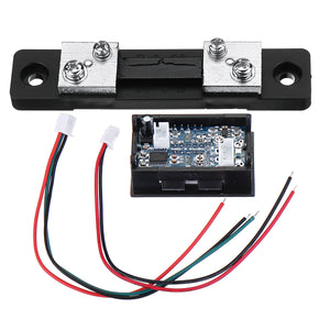 10pcs Mini Digital Blue + Red Led DC Current Meter Voltmeter With Ampere Shunt